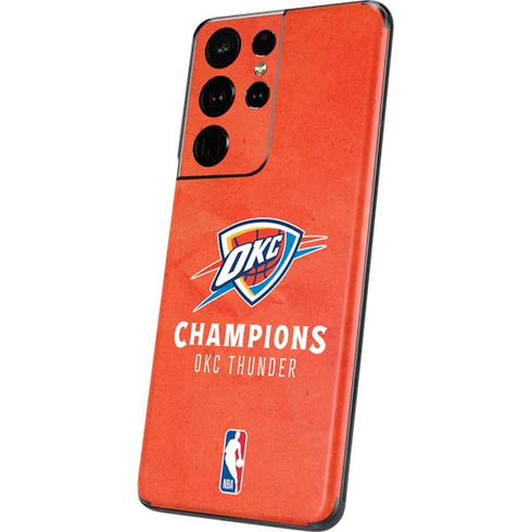 2025 NBA Champions Oklahoma City Thunder Galaxy S21 Ultra 5G Skin